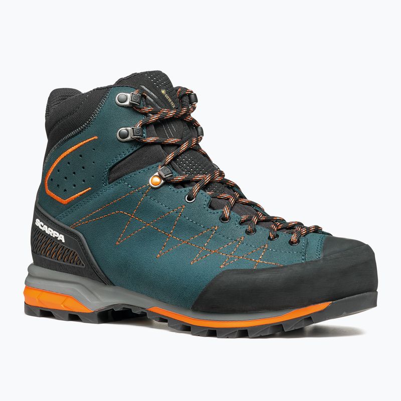 Ανδρικά παπούτσια πρόσβασης SCARPA Zodiac TRK GTX petrol/rust orange 8