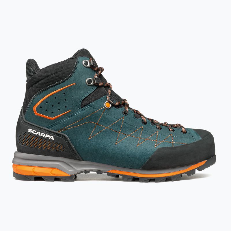 Ανδρικά παπούτσια πρόσβασης SCARPA Zodiac TRK GTX petrol/rust orange 9