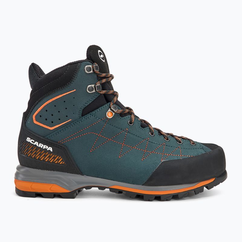 Ανδρικά παπούτσια πρόσβασης SCARPA Zodiac TRK GTX petrol/rust orange 2