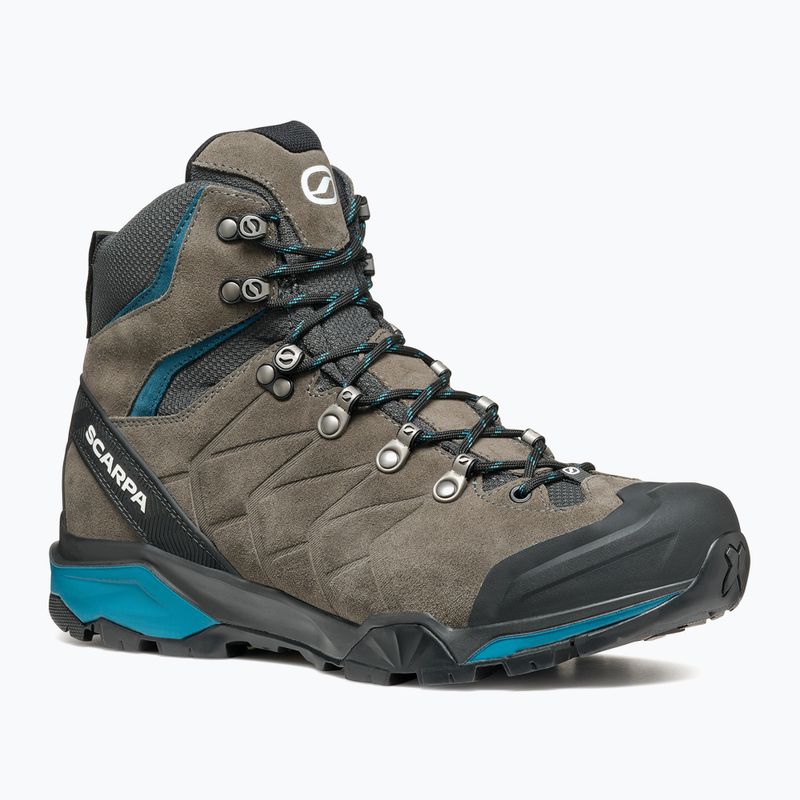 Ανδρικά παπούτσια πεζοπορίας SCARPA ZG Trek GTX titanium/lake blue 8