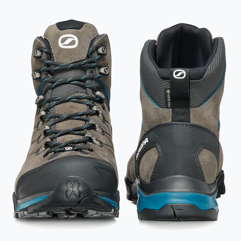 Ανδρικά παπούτσια πεζοπορίας SCARPA ZG Trek GTX titanium/lake blue 11