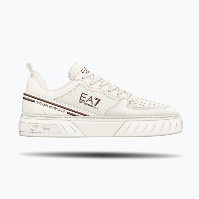 Παπούτσια EA7 Emporio Armani Summer Court triple off white/tan 8