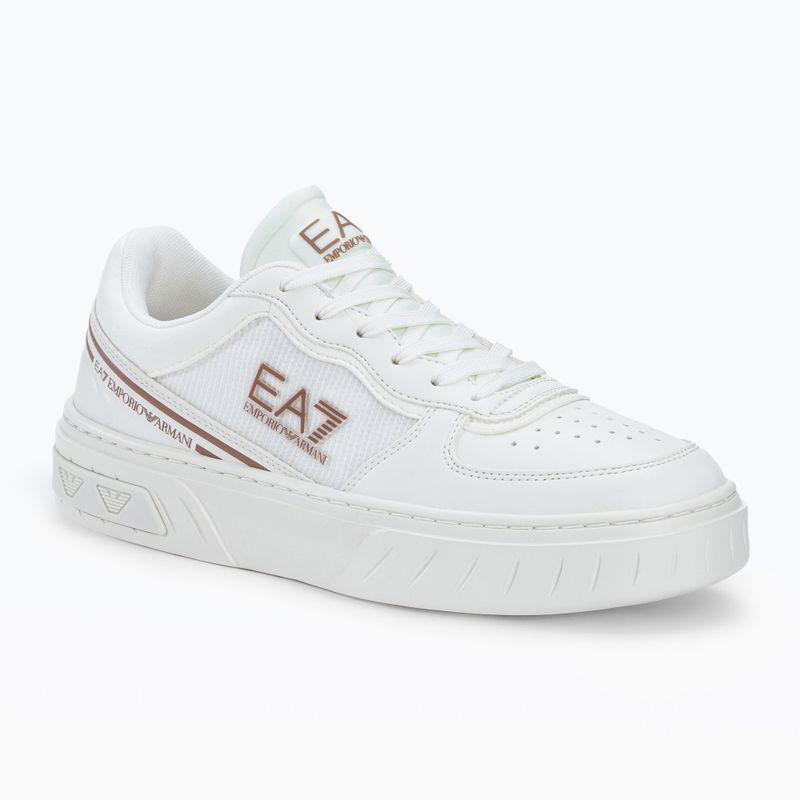 Παπούτσια EA7 Emporio Armani Summer Court triple off white/tan