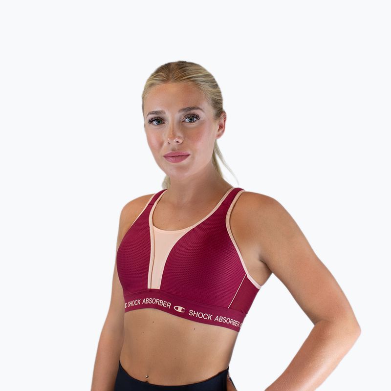 Αθλητικό σουτιέν Shock Absorber Ultimate Run Bra Padded tibetan red