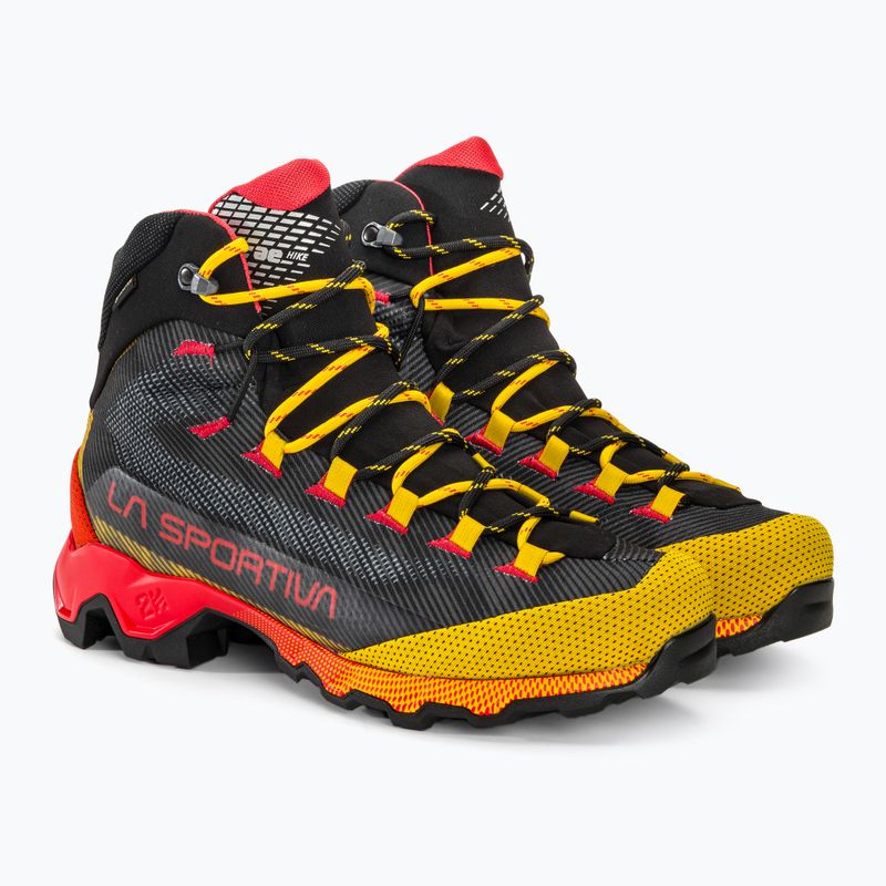 Ανδρικές μπότες πεζοπορίας La Sportiva Aequilibrium Hike GTX carbon/κίτρινο 4