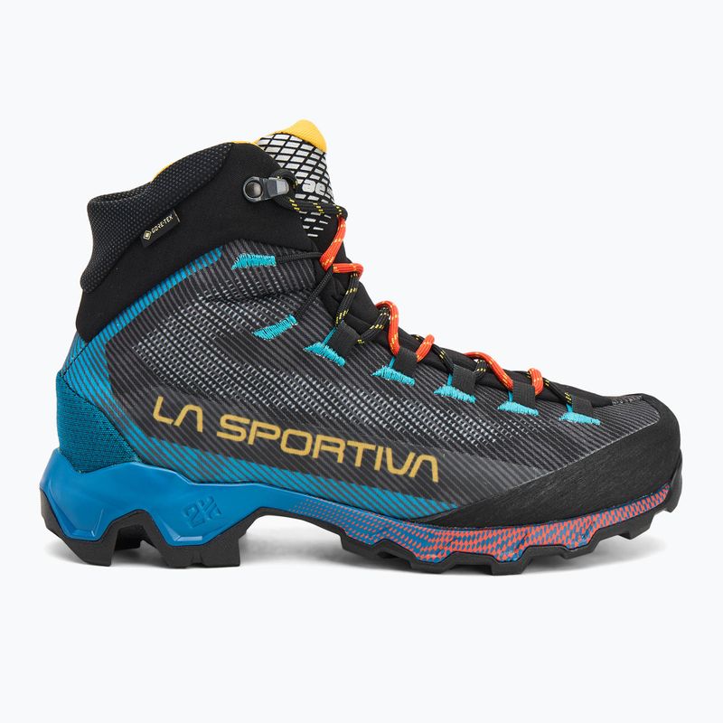 Ανδρικά παπούτσια πεζοπορίας La Sportiva Aequilibrium Hike GTX carbon/tropic blue 2