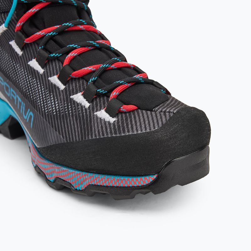 Γυναικεία παπούτσια πεζοπορίας La Sportiva Aequilibrium Hike GTX carbon/malibu blue 7