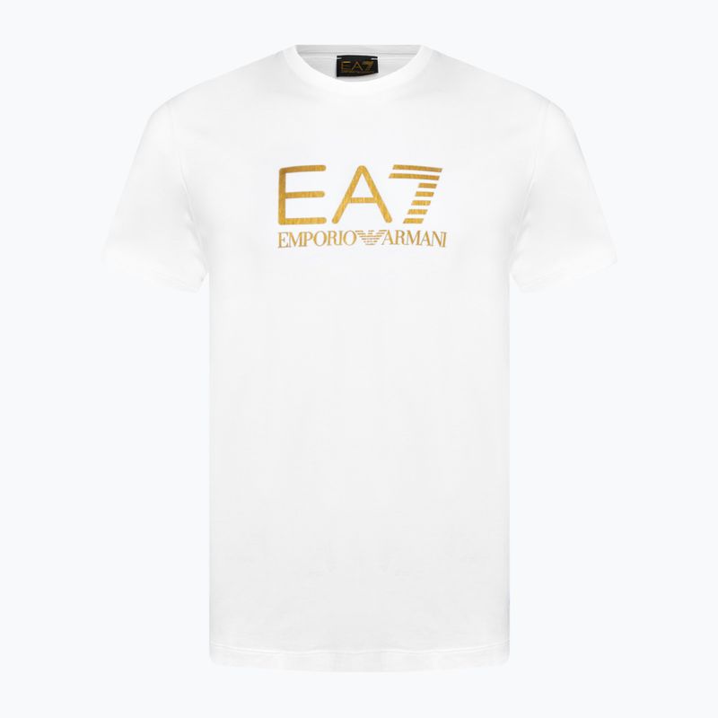 Ανδρική μπλούζα EA7 Emporio Armani Train Gold Label Tee Pima Big Logo white