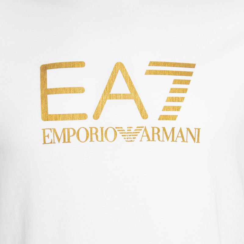 Ανδρική μπλούζα EA7 Emporio Armani Train Gold Label Tee Pima Big Logo white 3