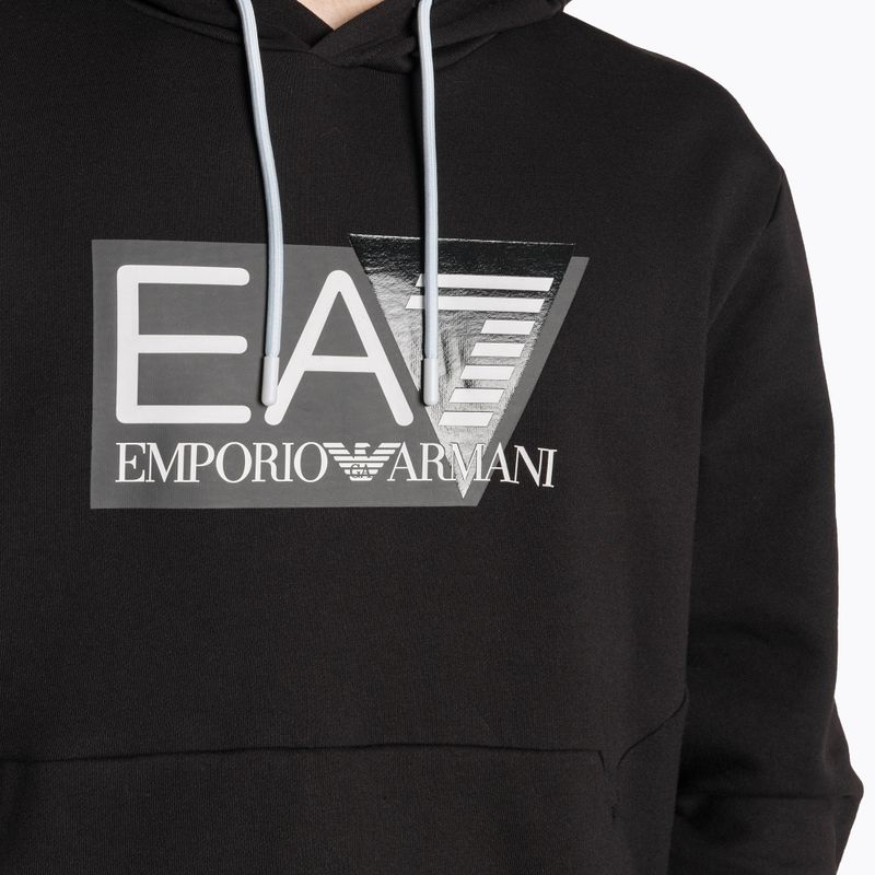 Ανδρικό φούτερ EA7 Emporio Armani Train Visibility Hoodie black 3