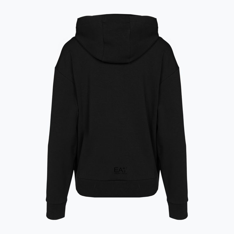 Γυναικείο φούτερ EA7 Emporio Armani Train Logo Series Hoodie Mirror black/logo black 2