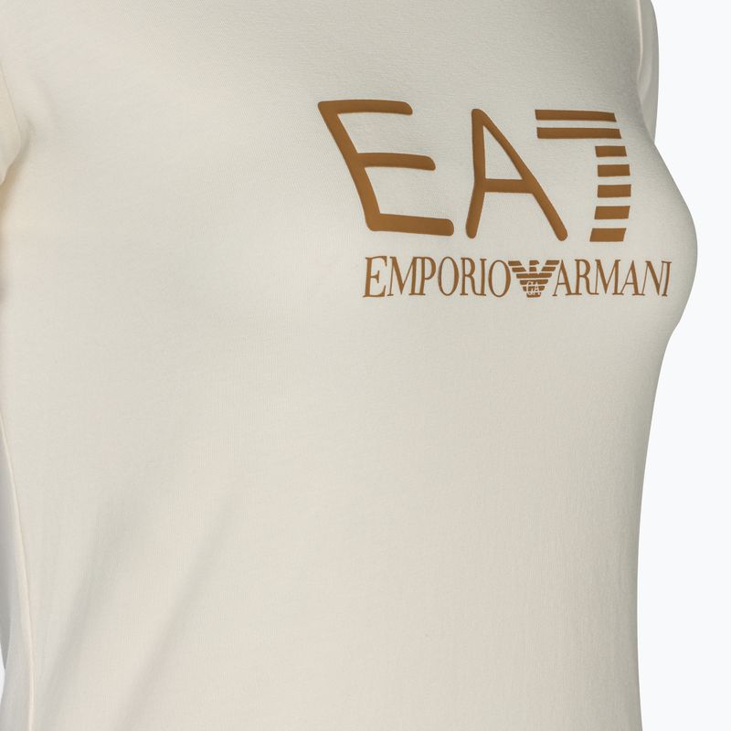 Γυναικεία μπλούζα EA7 Emporio Armani Train Shiny pristine/logo brown 3