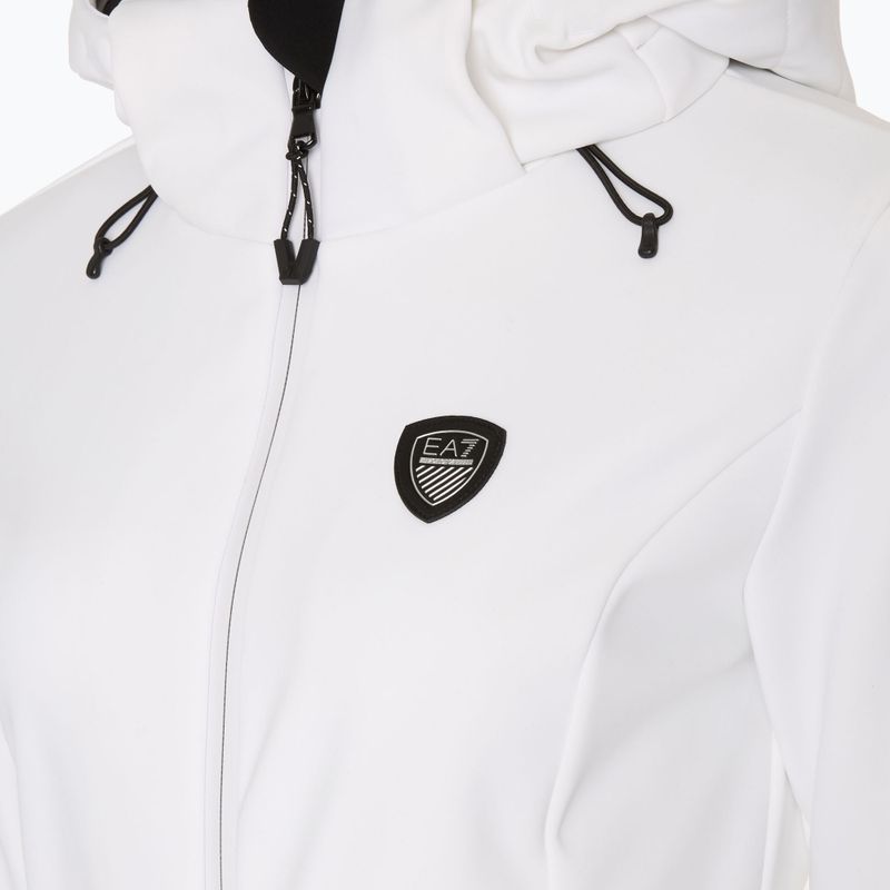 Γυναικείο κοστούμι σκι EA7 Emporio Armani Ski Kitzbuhel Softshell λευκό 3