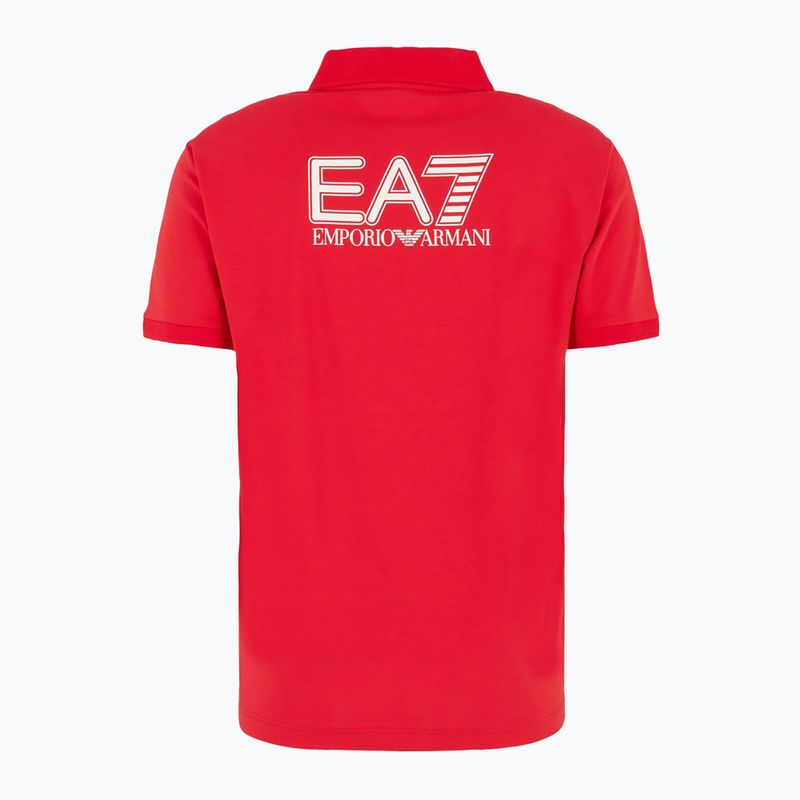 Ανδρικό EA7 Emporio Armani Train Visibility Polo πουκάμισο salsa 2