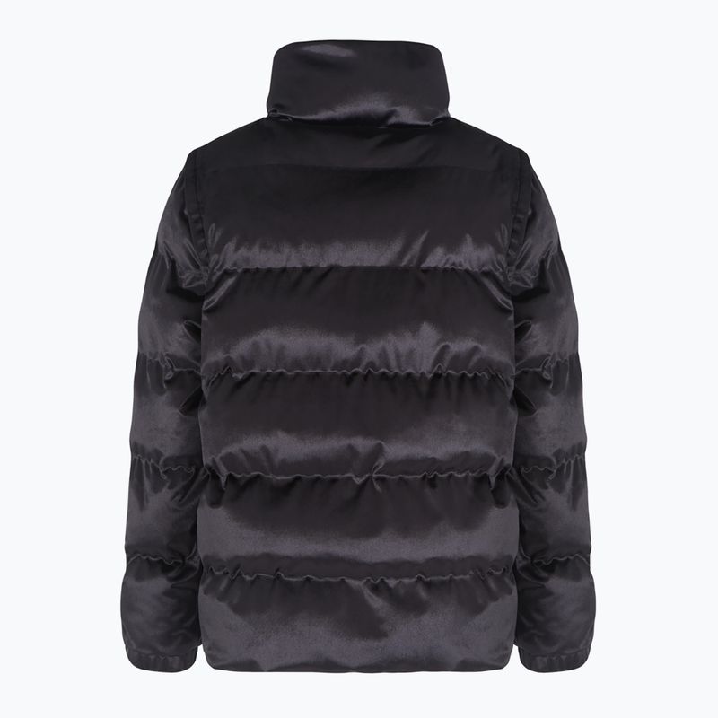 Γυναικείο EA7 Emporio Armani Train Athletic Velour Extra Padded jacket μαύρο 2