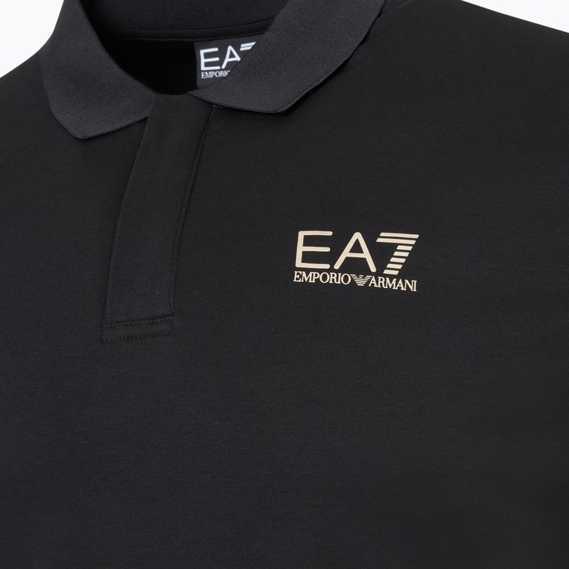 Ανδρικό EA7 Emporio Armani Train 7 Lines Polo μαύρο 0200 T-shirt 3