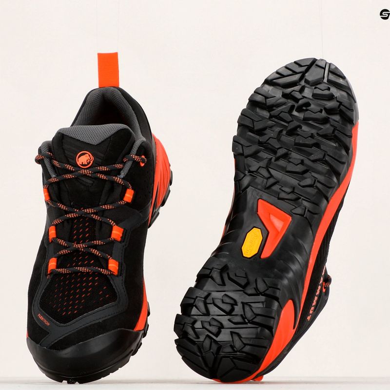 Mammut Sapuen Low GTX ανδρικές μπότες πεζοπορίας μαύρο και κόκκινο 12