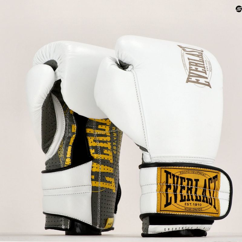 Everlast Boxing Gloves 1910 Classic Pro λευκό EV1910 7