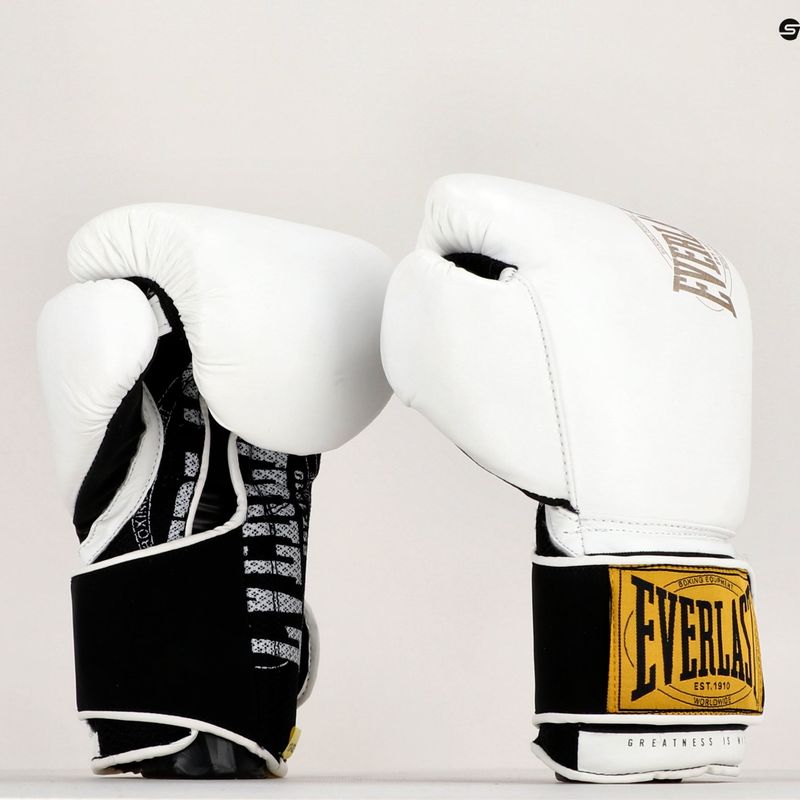 Everlast 1910 Classic λευκά γάντια πυγμαχίας EV1910 7