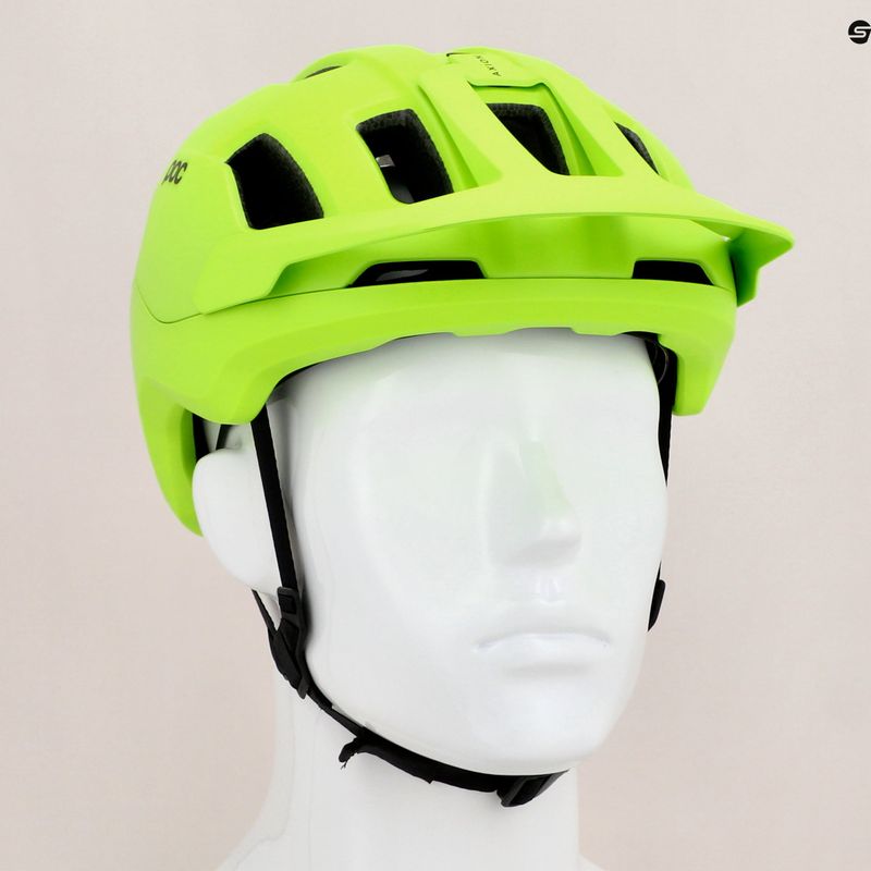 Κράνος ποδηλάτου POC Axion fluorescent yellow/green matt 13