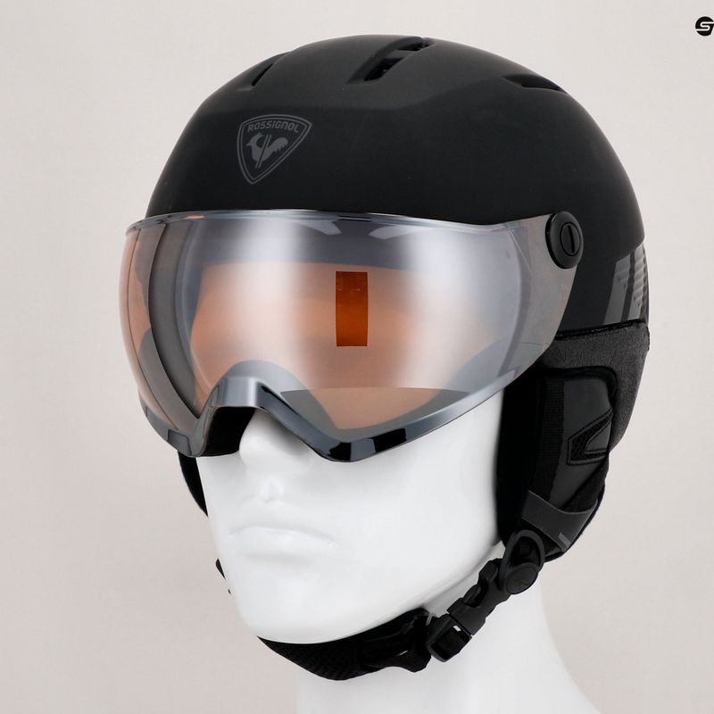 Κράνος σκι Rossignol Fit Visor Impacts black/orange/silver 9