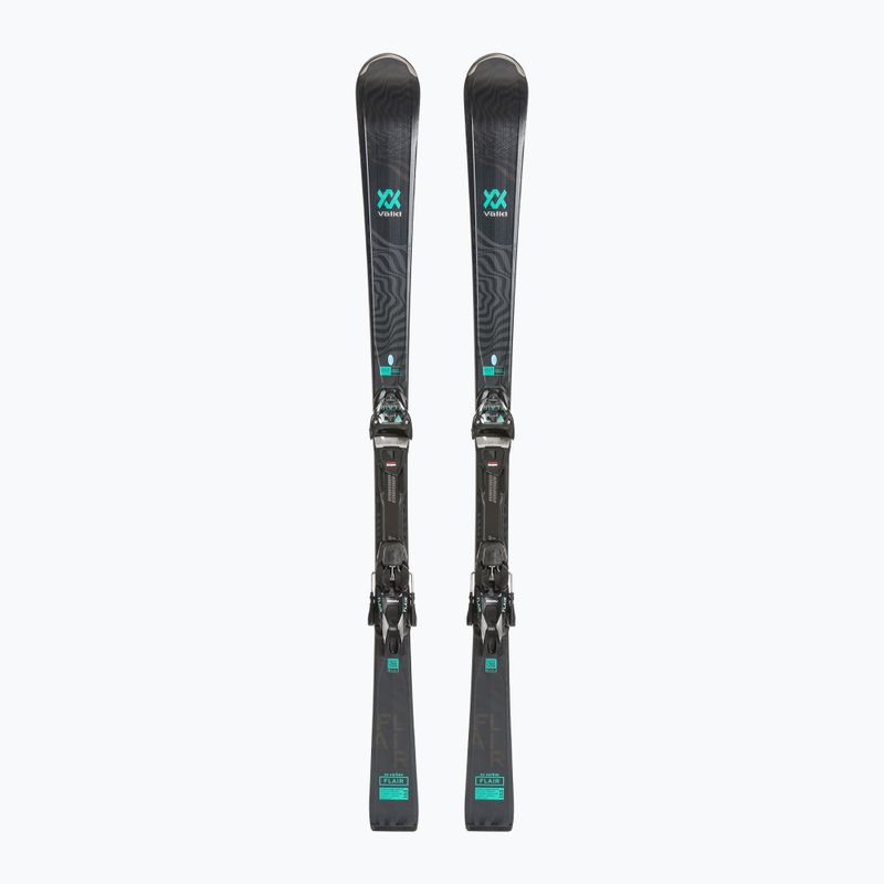 Γυναικείο σκι κατάβασης Völkl Flair SC Carbon + vMotion 11 ALU GW μαύρο/χάλκινο/ασημί