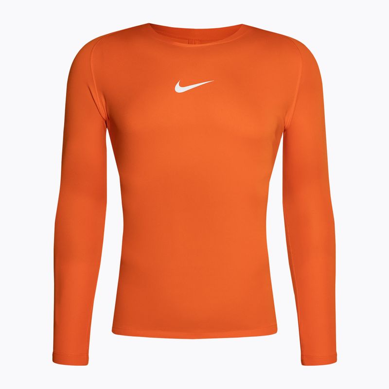 Ανδρικό Nike Dri-FIT Park First Layer LS safety orange/white θερμικό μακρυμάνικο μανίκι