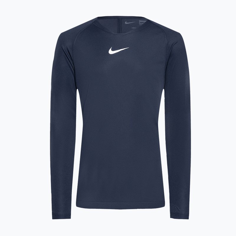 Παιδικό θερμικό μακρυμάνικο Nike Dri-FIT Park First Layer midnight navy/white