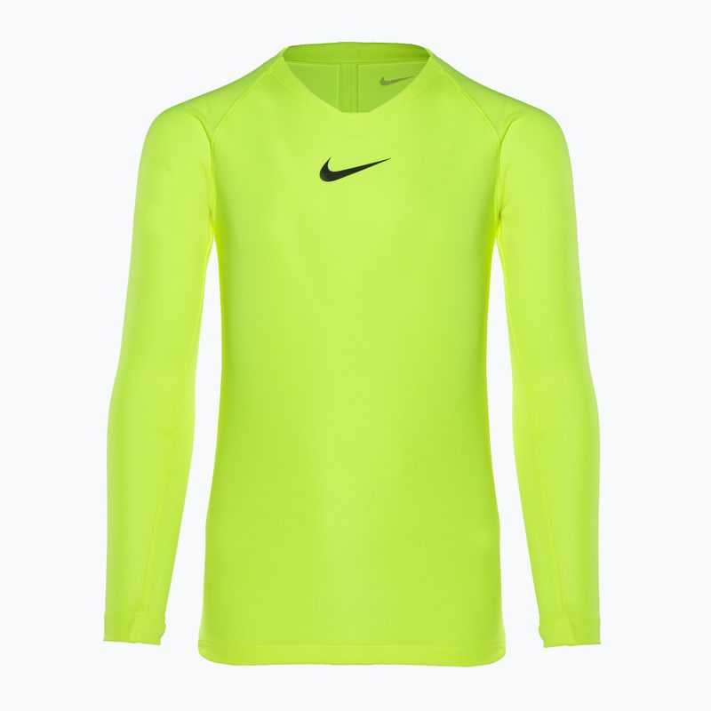 Nike Dri-FIT Park First Layer βολτ/μαύρο παιδικό μακρυμάνικο θερμικό μανίκι