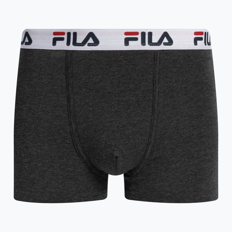 Ανδρικά σορτσάκια μποξεράκια FILA FU5016/2 anthracite melange 2