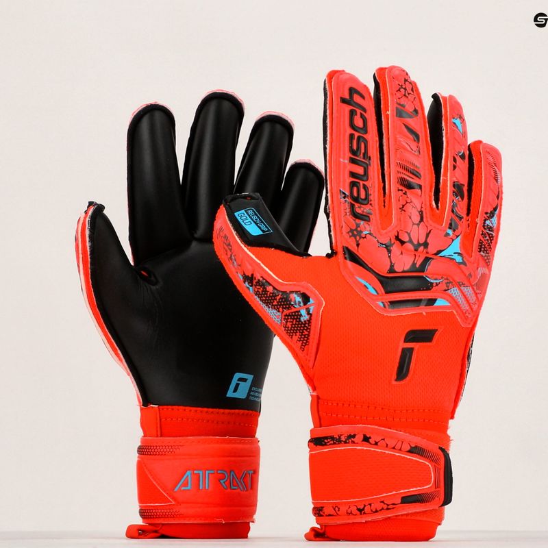 Reusch Attrakt Gold Roll Finger γάντια τερματοφύλακα Κόκκινο 5370137-3333 10