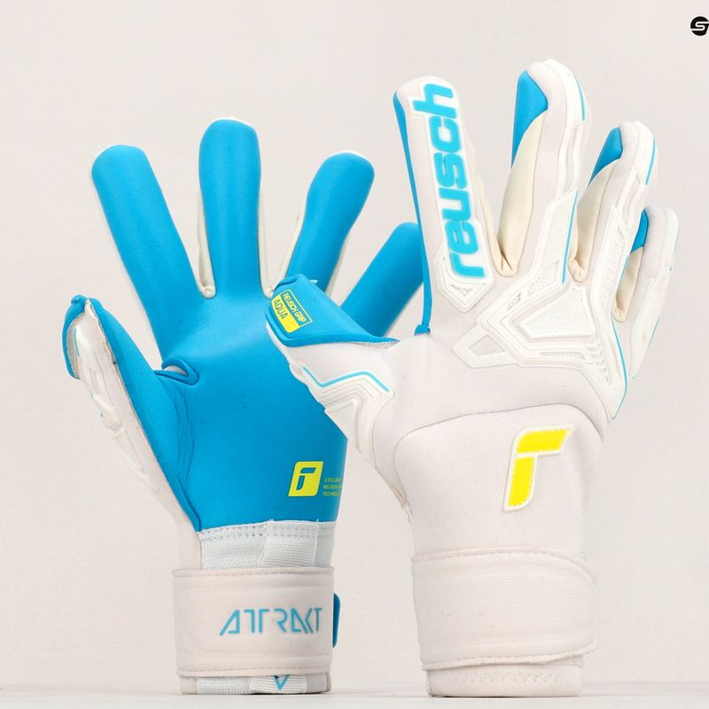 Reusch Attrakt Freegel Aqua Αντιανεμικά γάντια τερματοφύλακα λευκά 5270459 8