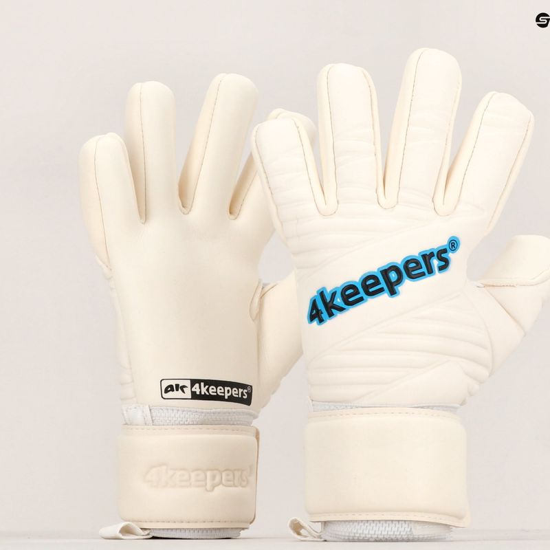 Παιδικά γάντια τερματοφύλακα 4keepers Retro IV NC λευκό 4KRIVNCJR 10