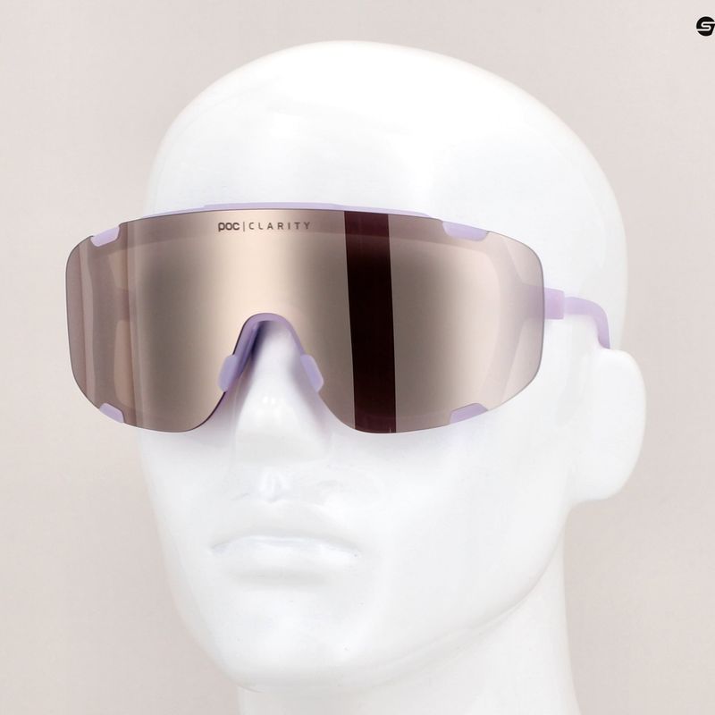 Γυαλιά ποδηλάτου POC Devour purple quartz translucent/clarity road silver 11