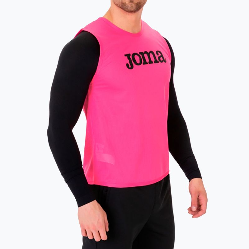 Joma Training Bib fluor ροζ ποδοσφαιρικός δείκτης 3