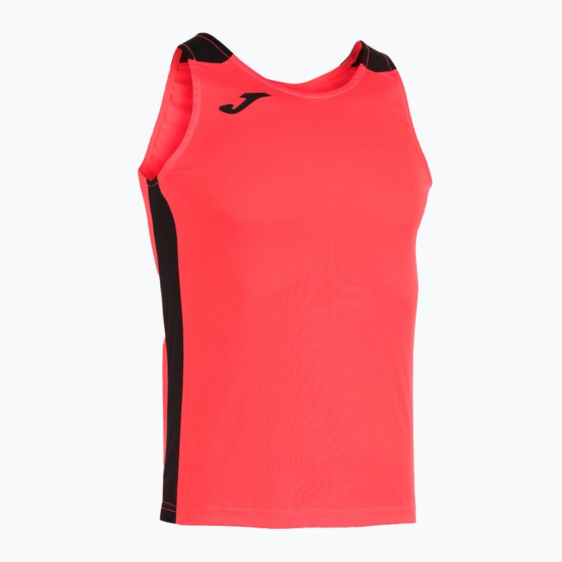 Ανδρικό Tank top για τρέξιμο Joma Record II fluor coral/black 8