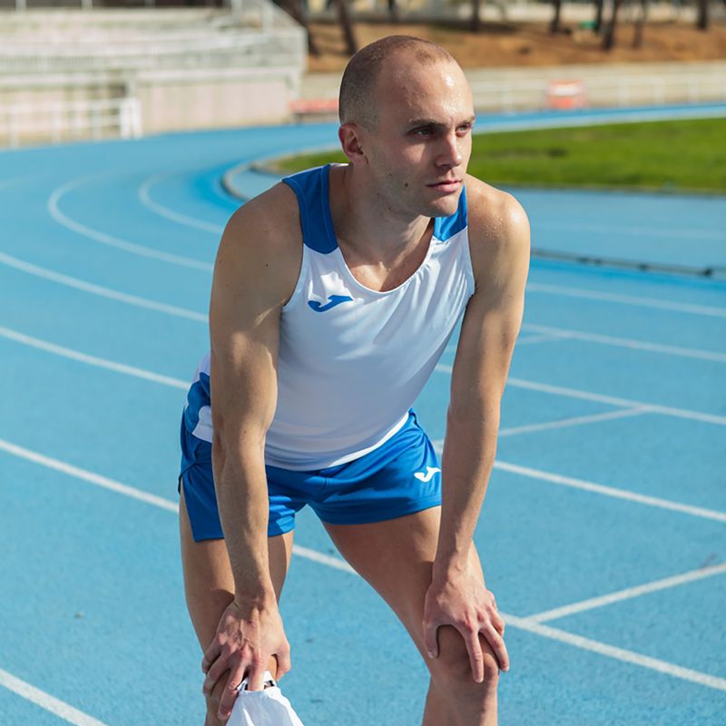 Ανδρικό Tank top για τρέξιμο Joma Record II white/royal 10