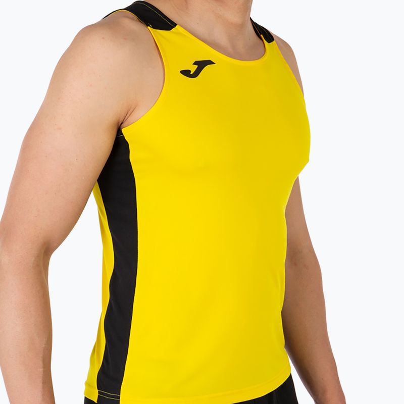 Ανδρικό Tank top για τρέξιμο Joma Record II yellow/black 6