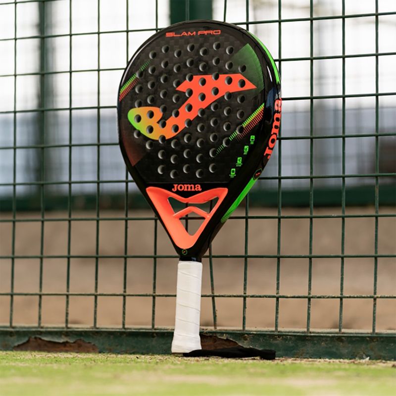 Joma Slam Pro Paddle ρακέτα μαύρο/φλούο κοραλλί 7