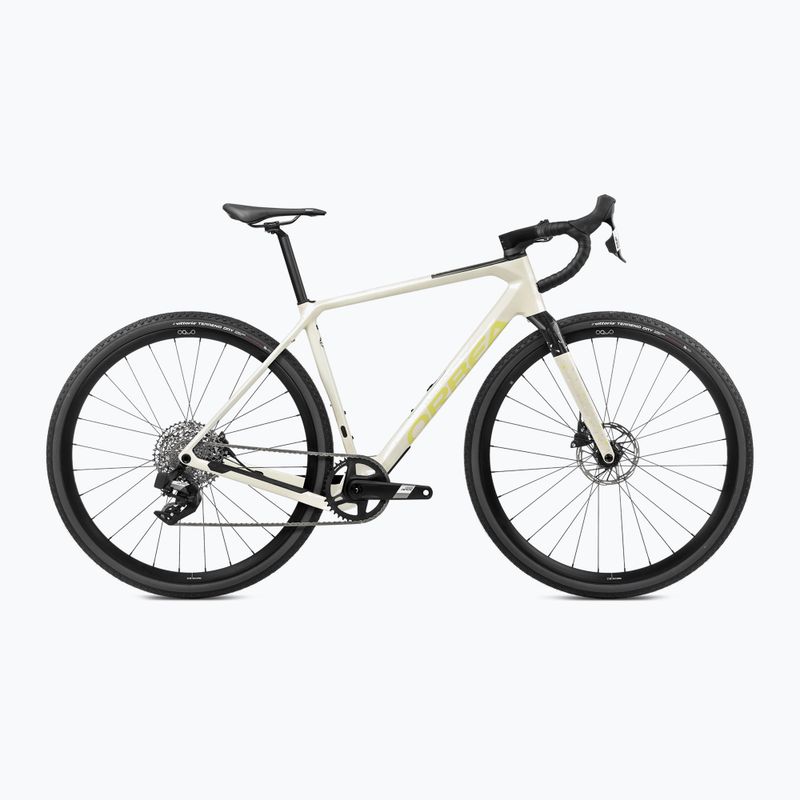 Orbea Terra M41e Team 1X 2024 ποδήλατο χαλίκι ελεφαντόδοντο λευκό/πικάντικο ασβέστη