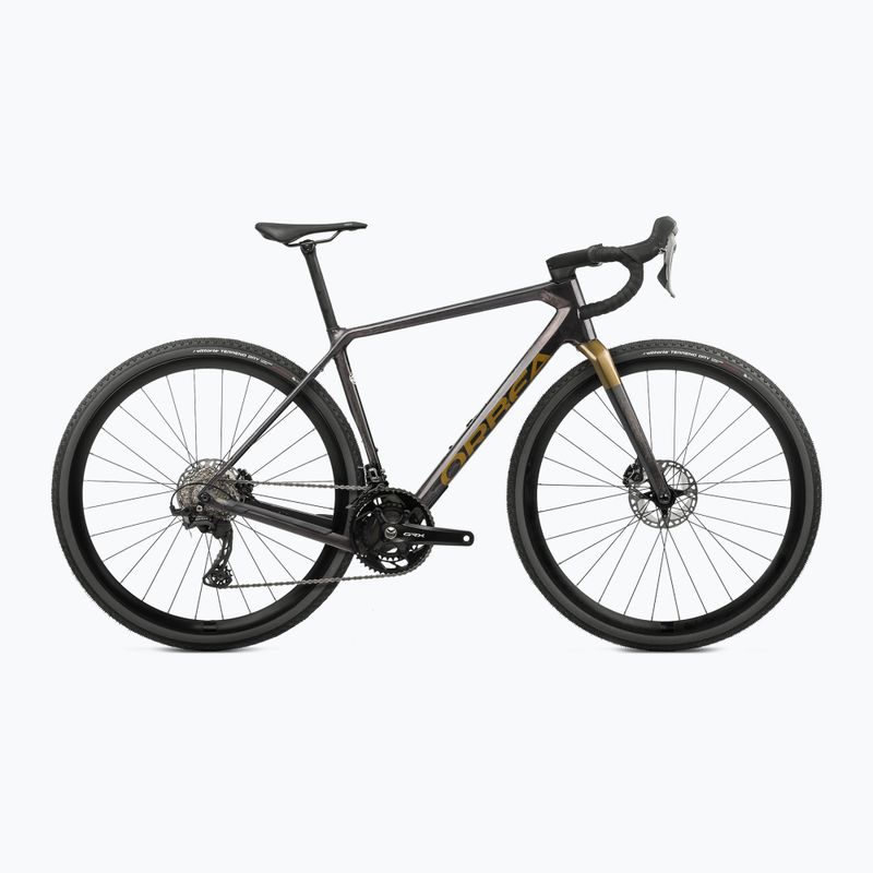 Orbea Terra M20 Team 2024 gravel bike cosmic carbon view/metallic olive green