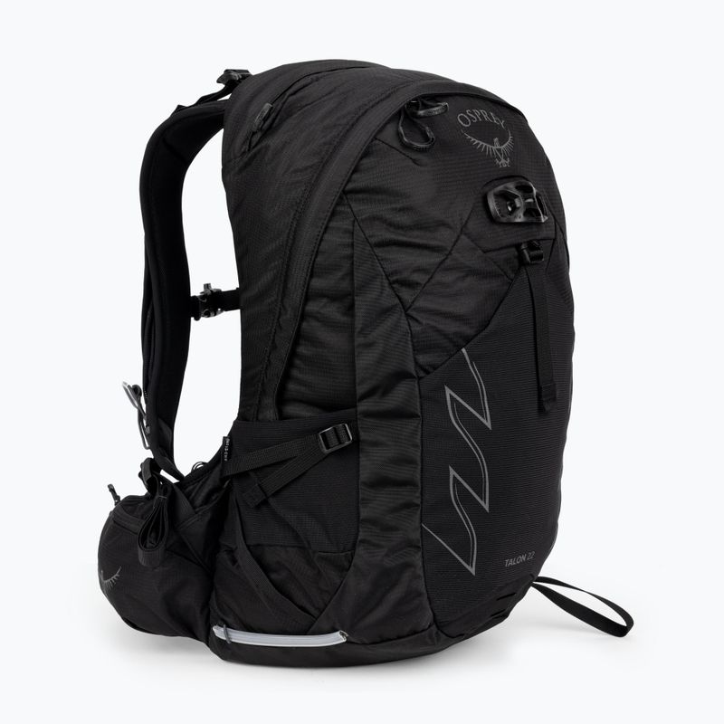 Osprey Talon 22 l stealth μαύρο ανδρικό σακίδιο πεζοπορίας 2