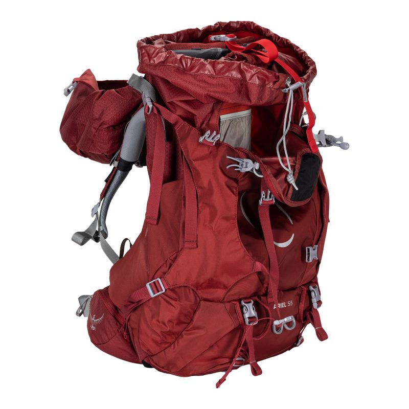 Γυναικείο σακίδιο πλάτης για πεζοπορία Osprey Ariel 55 l κόκκινο 10002887 4