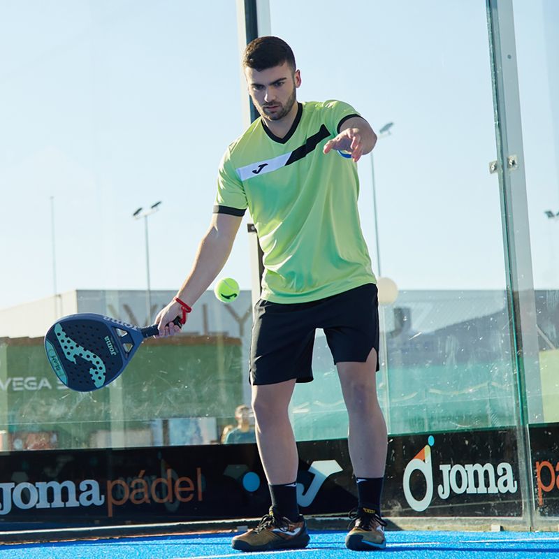 Ανδρική μπλούζα τένις Joma Court lime/black 9