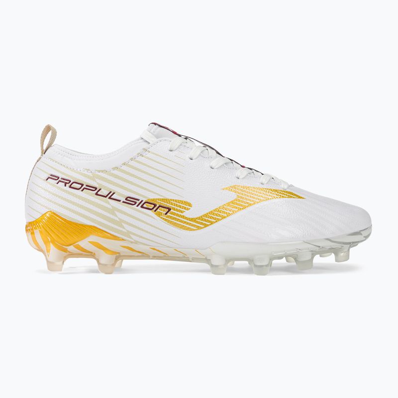 Joma Propulsion Cup FG ανδρικά ποδοσφαιρικά παπούτσια λευκό/χρυσό 2