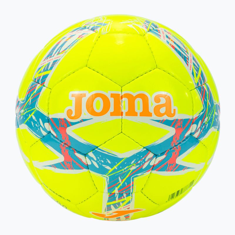 Μπάλα ποδοσφαίρου Joma Dali III yellow/fluor turquoise μέγεθος 4