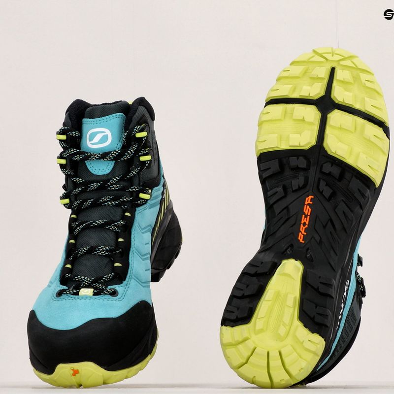 Γυναικείες μπότες πεζοπορίας SCARPA Rush TRK GTX ceramic/sunny lime 19