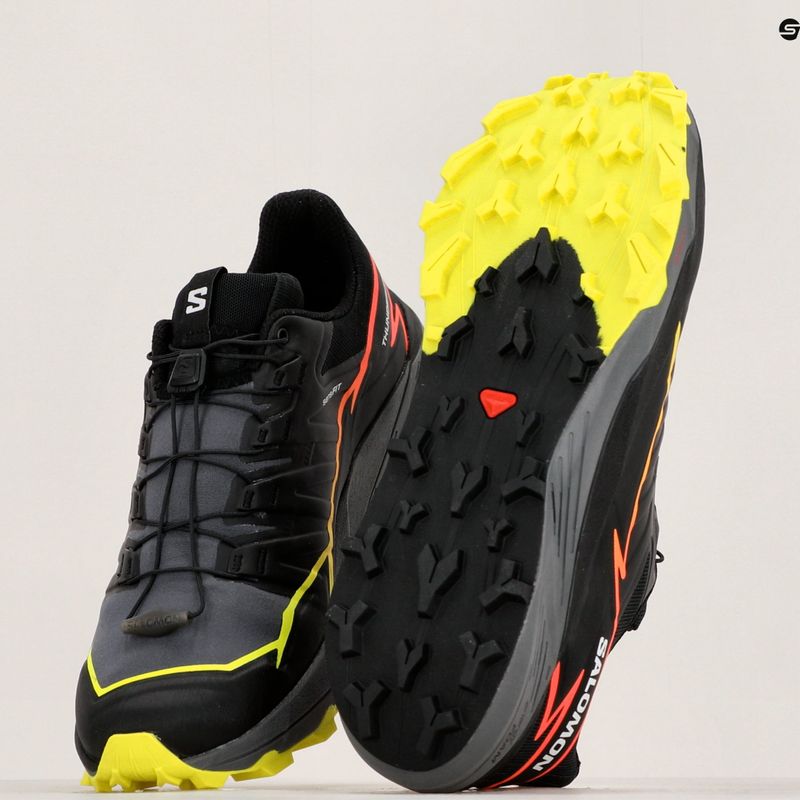 Salomon Thundercross ανδρικά αθλητικά παπούτσια για τρέξιμο μαύρο/ησυχαστική απόχρωση/φλογερό κοράλλι 17