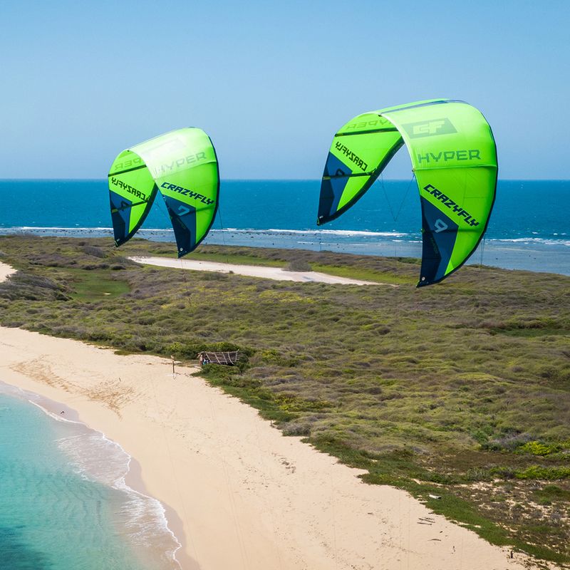 CrazyFly Hyper πράσινος χαρταετός για kitesurfing T001-0118 7