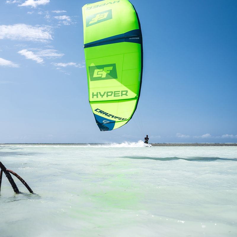 CrazyFly Hyper πράσινος χαρταετός για kitesurfing T001-0118 9